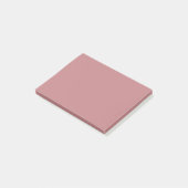 Dusty Rose Solid Color Post-it Klebezettel (angewinkelt)