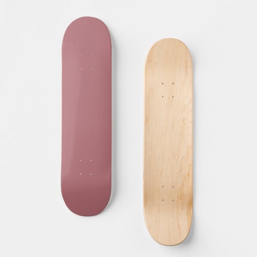 Dusty Rose Solid Color Skateboard (Vorderseite)