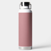 Dusty Rose Solid Color Trinkflasche (Rückseite)