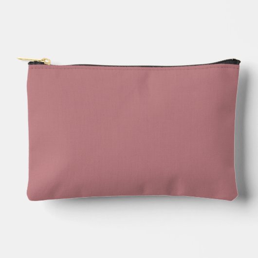 Dusty Rose Solid Color Zubehörtasche (Vorderseite)