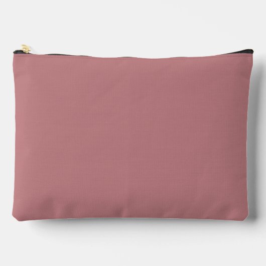 Dusty Rose Solid Color Zubehörtasche (Vorderseite)