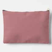 Dusty Rose Solid Color Zubehörtasche (Rückseite)