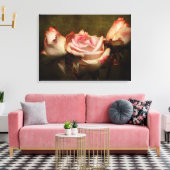 Dusty Rose Stretch Canvas Print Leinwanddruck (Insitu (Wohnzimmer))