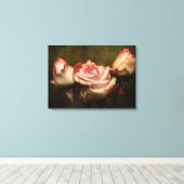 Dusty Rose Stretch Canvas Print Leinwanddruck (Insitu (Holzboden))