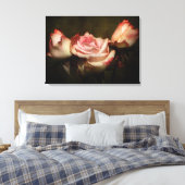 Dusty Rose Stretch Canvas Print Leinwanddruck (Insitu (Schlafzimmer))