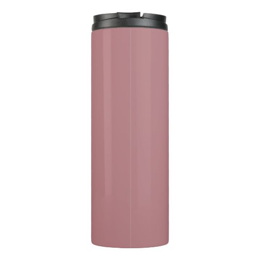 Dusty Rose Stylized Wedding Bridesmaid Thermosbecher (Rückseite)