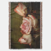 Dusty Rose Throw Blanket Decke (Vorderseite Vertikal)