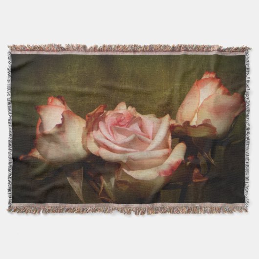 Dusty Rose Throw Blanket Decke (Vorderseite)
