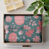 Dusty Rose und Aquamariner Herbsternte Erntedank Seidenpapier (Geschenk)