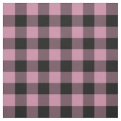 Dusty Rose und Black Buffalo Kariert Stoff (Muster)