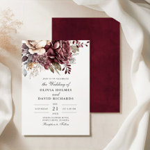Dusty Rose und Burgund Floral Boho Wedding