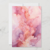 Dusty Rose und Mauve Ink Wedding Einladung (Rückseite)