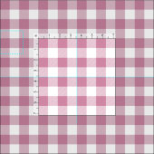 Dusty Rose und White Gingham Kariert Stoff (Kachel)