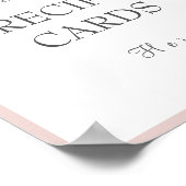 Dusty Rose Verlasse Ihre Rezeptkarte hier Poster (Ecke)