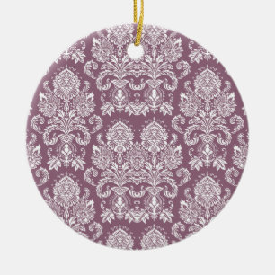 Dusty Rose Viktorianisch Damask Keramikornament