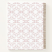 Dusty Rose Vine Pattern Journal | Custom Name Notizblock (Rückseite)