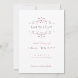Dusty Rose Vintag Save The Date