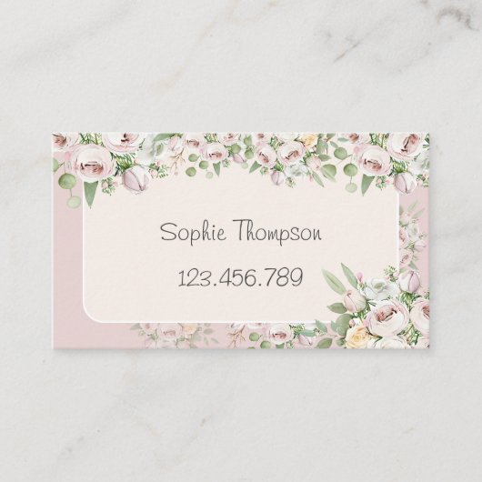 Dusty Rose Visitenkarte (Vorderseite)