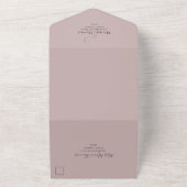 Dusty Rose Wasserfarben UAWG All In One Einladung (Außenbereich)