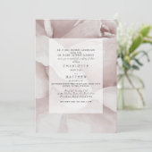 Dusty Rose Watercolor Blumenzwiebeleinladung Einladung (Stehend Vorderseite)