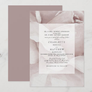 Dusty Rose Watercolor Blumenzwiebeleinladung Einladung