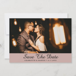 Dusty Rose Wedding Foto Speichern Sie die Datumska Save The Date