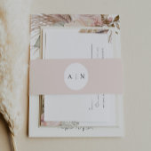 Dusty Rose Wedding Invitation Bly Band