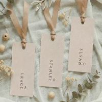 Dusty Rose Wedding Name Tag Table Platzkarten