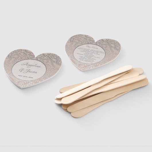 Dusty Rose Wedding Party Fächer (Non-assembled)