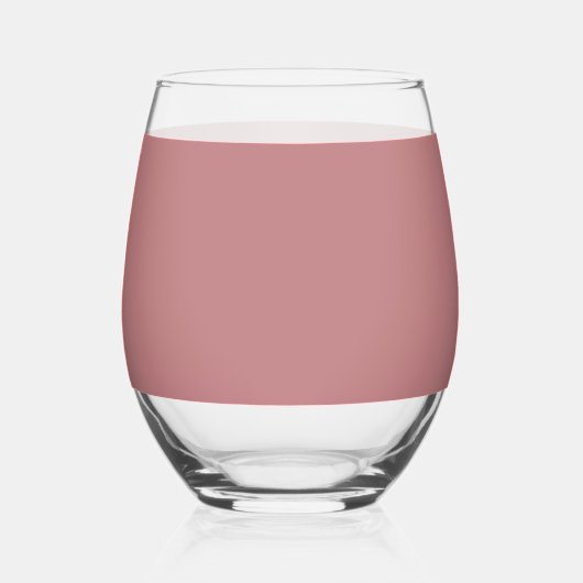 Dusty Rose Weinglas Ohne Stiel (Rückseite)