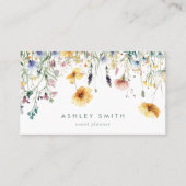 Dusty Rose Wildblume Visitenkarte (Vorderseite)