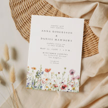 Dusty Rose Wildflower Wedding