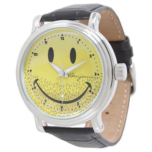 Dusty Ruff Bearded Face Armbanduhr (Schrägansicht)