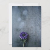 Dusty rustic gold elegante Hochzeitseinladung Einladung (Rückseite)