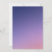 Dusty rustikale lila elegante Hochzeitseinladung Einladung (Rückseite)