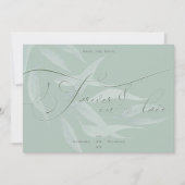 Dusty Sage Anemone Foliage Forever in Liebe Save The Date (Vorderseite)