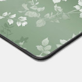 Dusty Sage Blumengrün Blume Grünmuster Schreibtischunterlage (Ecke)