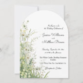 Dusty Sage Green Blume 12x18" Hochzeit Einladung (Vorderseite)