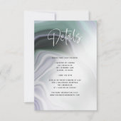 Dusty Sage Green Lilac Agate Einladung (Vorderseite)