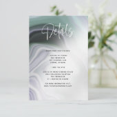 Dusty Sage Green Lilac Agate Einladung (Stehend Vorderseite)