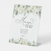 Dusty Sage Green Mimosa Bar Sign Sockelschild (Vorderseite)