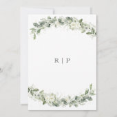 Dusty Sage Green Save the Date Card (Rückseite)