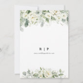 Dusty Sage Green Save the Date mit Fotokarte (Rückseite)