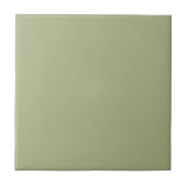 Dusty Sage Green Solid Color Fliese (Vorderseite)