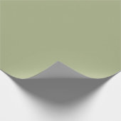 Dusty Sage Green Solid Color Geschenkpapier (Ecke)