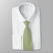 Dusty Sage Green Solid Color Krawatte (Gebunden)
