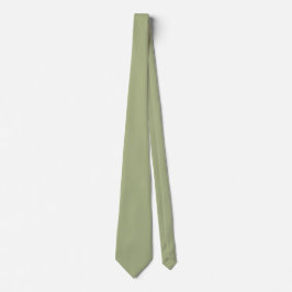 Dusty Sage Green Solid Color Krawatte