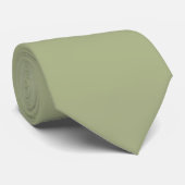 Dusty Sage Green Solid Color Krawatte (Gerollt)