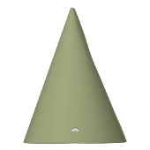 Dusty Sage Green Solid Color Partyhütchen (Rechts)