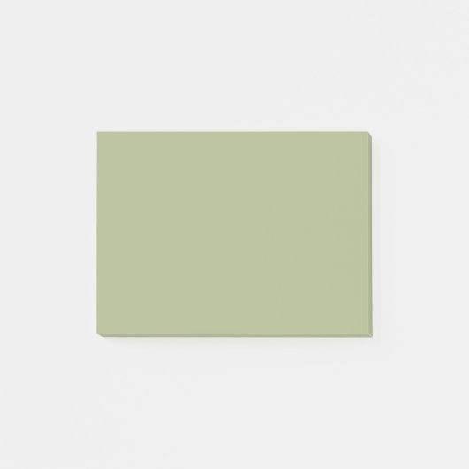 Dusty Sage Green Solid Color Post-it Klebezettel (Vorderseite)